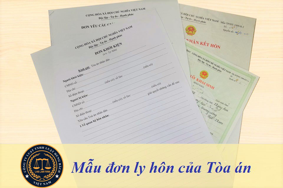 Mẫu đơn ly hôn Hòa Bình